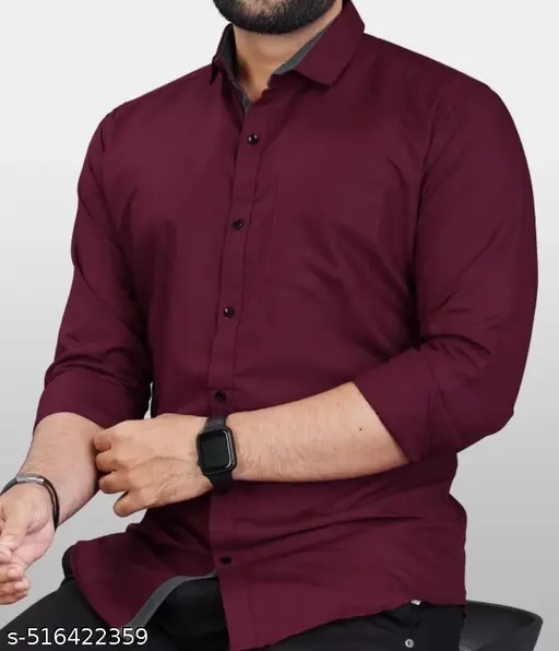 Mens Solid Formal Shirt